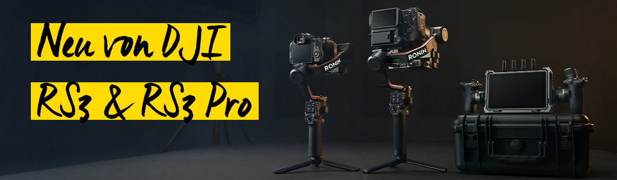 Neue DJI Ronin Gimbals - DJI RS3 und RS3 Pro Header - Foto Koch Neue DJI Ronin Gimbals - DJI RS3 und RS3 Pro Header - Foto Koch