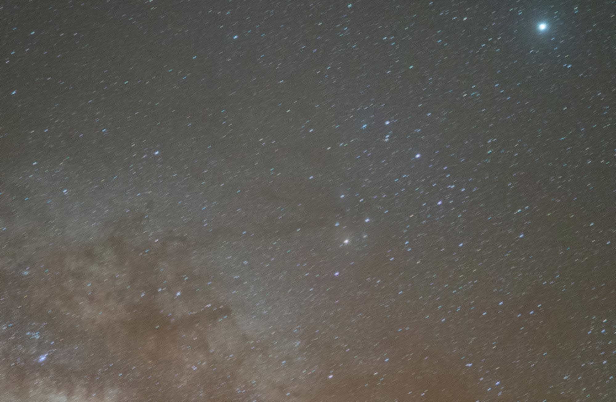 Milchstraße Belichtung