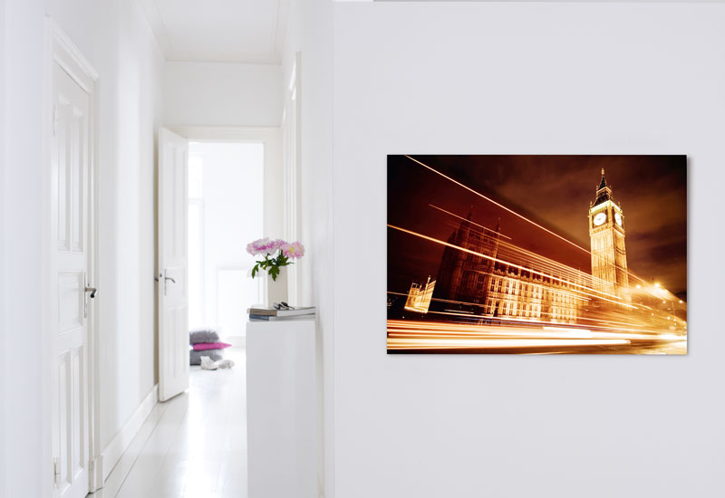 Foto hinter Acrylglas