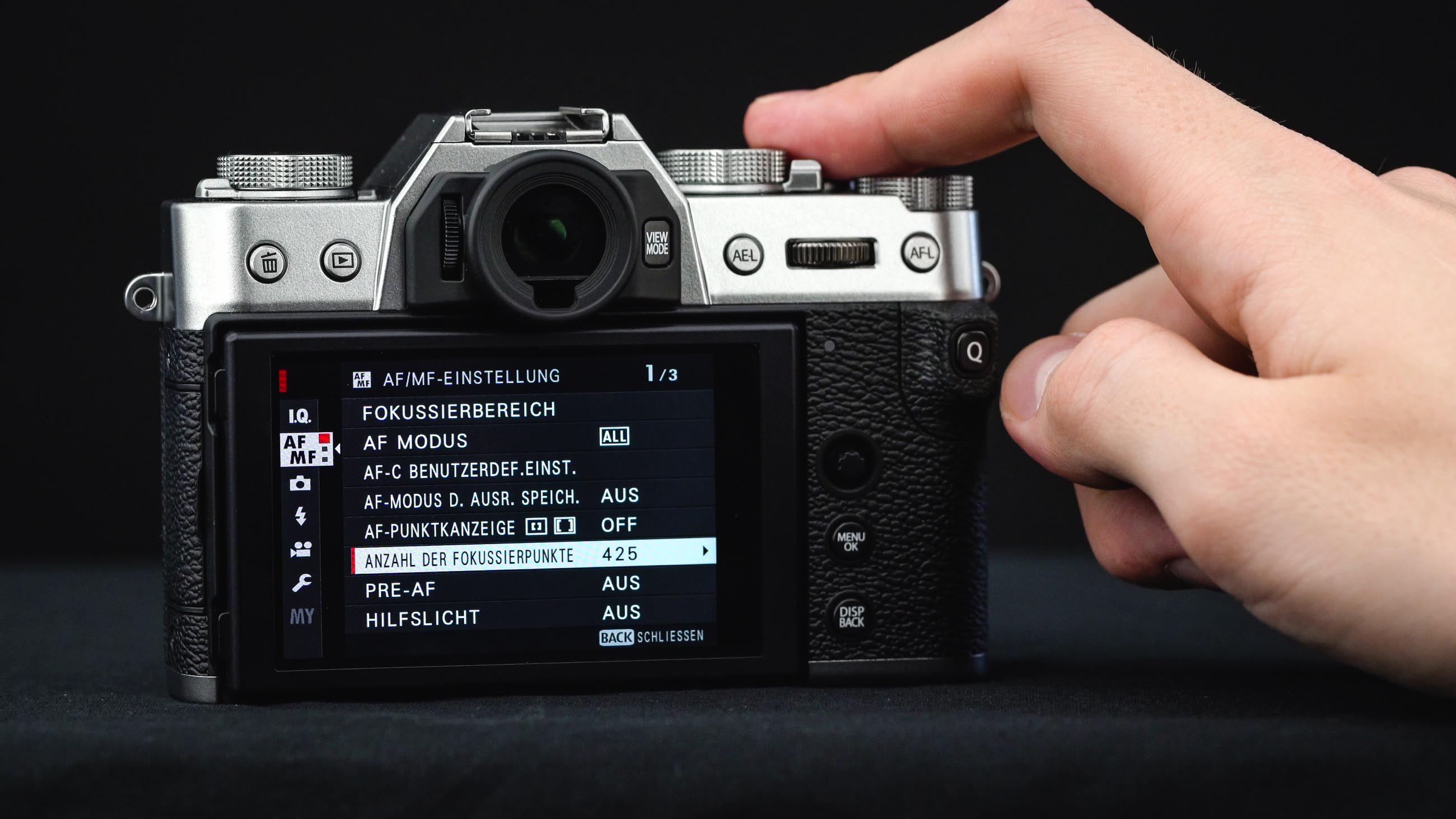 FujifilmX-T30 Af Einstellungen im Menü
