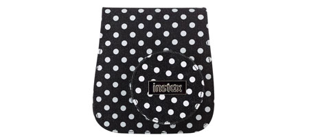 instax Mini 8 design dottered Soft Case schwarz - weiß