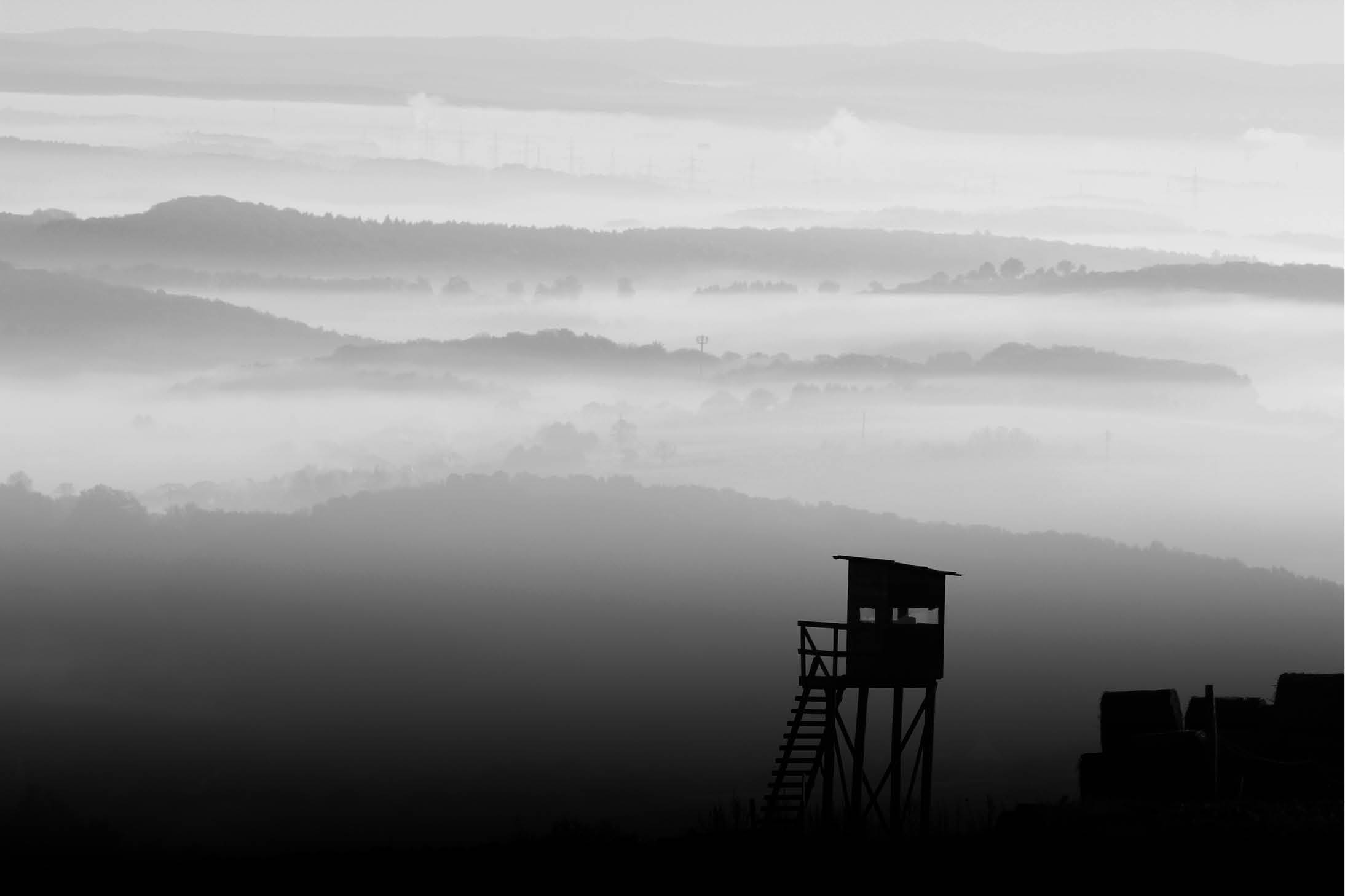 Landschaft mit hohem Kontrast