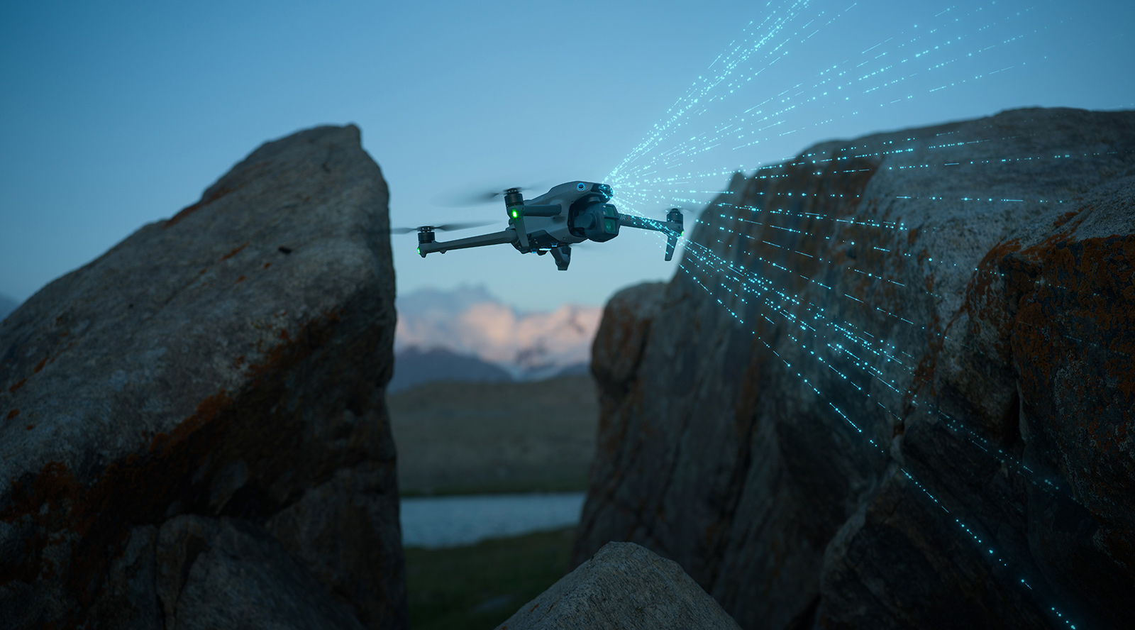 DJI Air 3s mit dem Lidar Sensor zur Hinderniserkennung