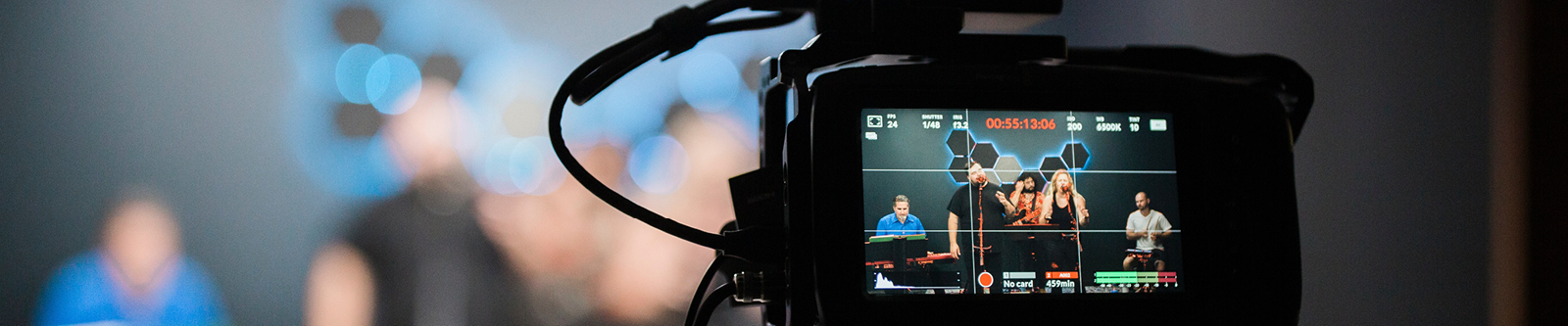 Livestreaming Setup mit Foto Kamera