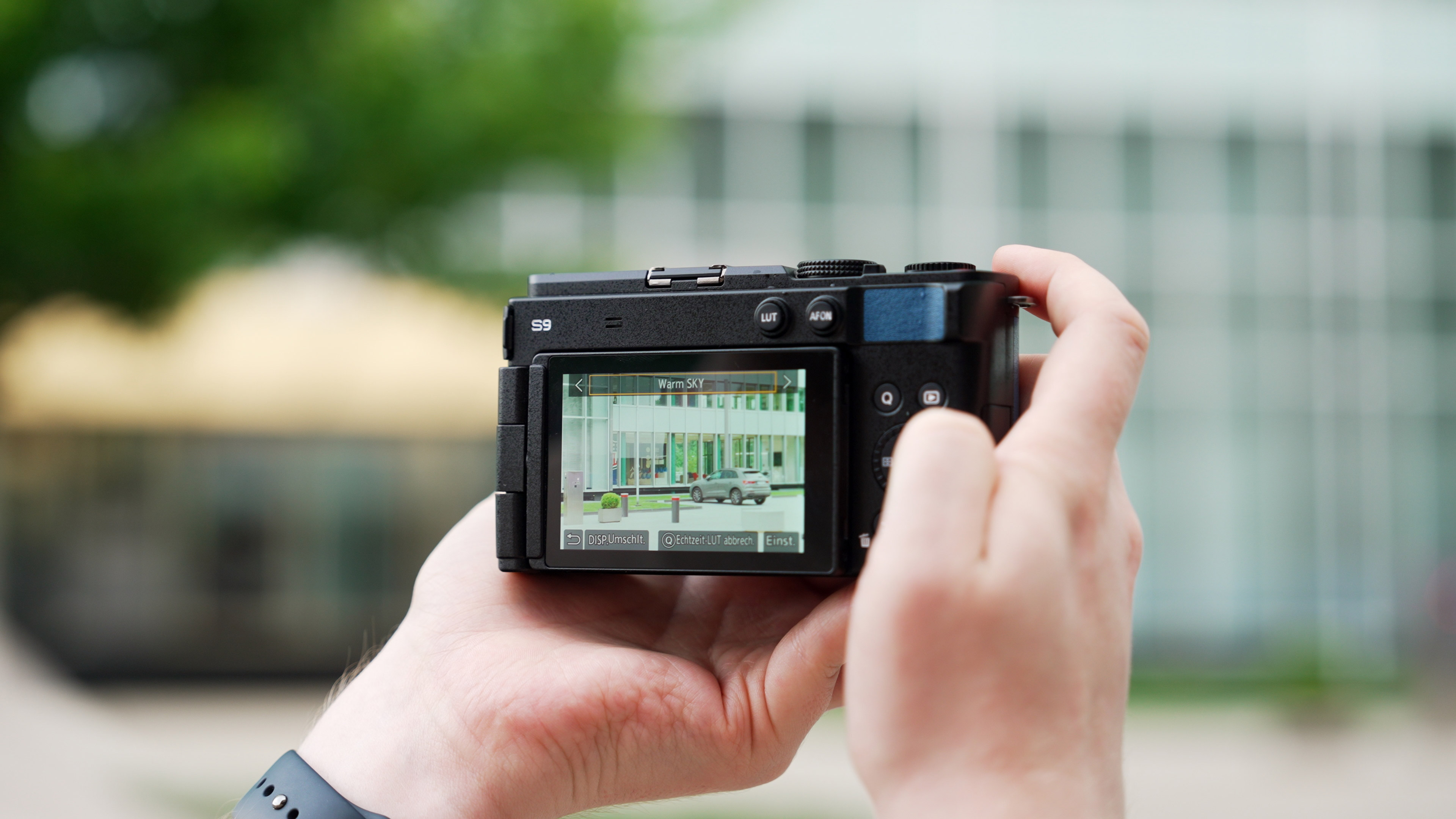 Einstellbutton für LUTs an der S9