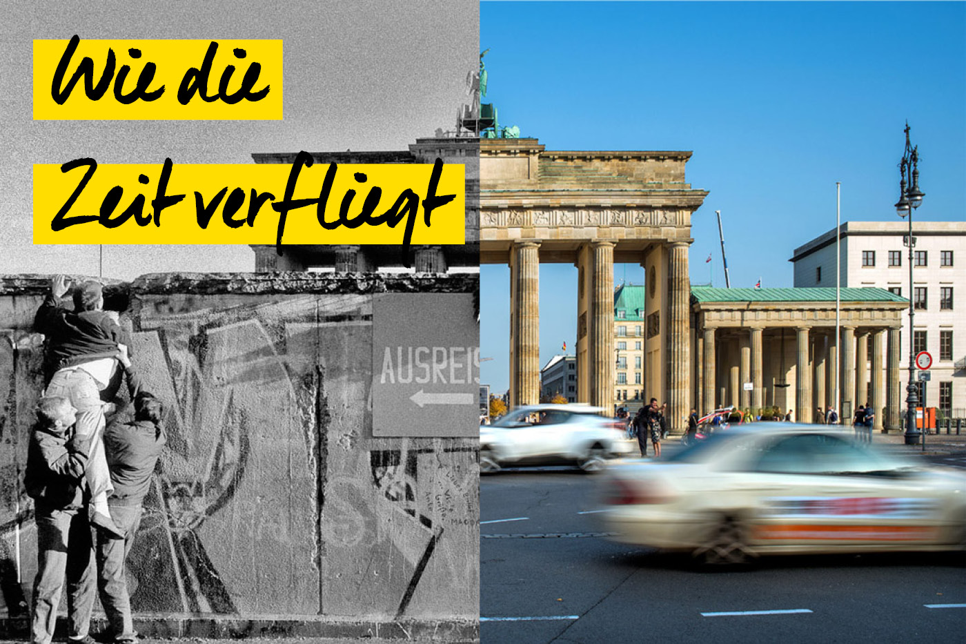 Berlin vor und nach dem Mauerfall