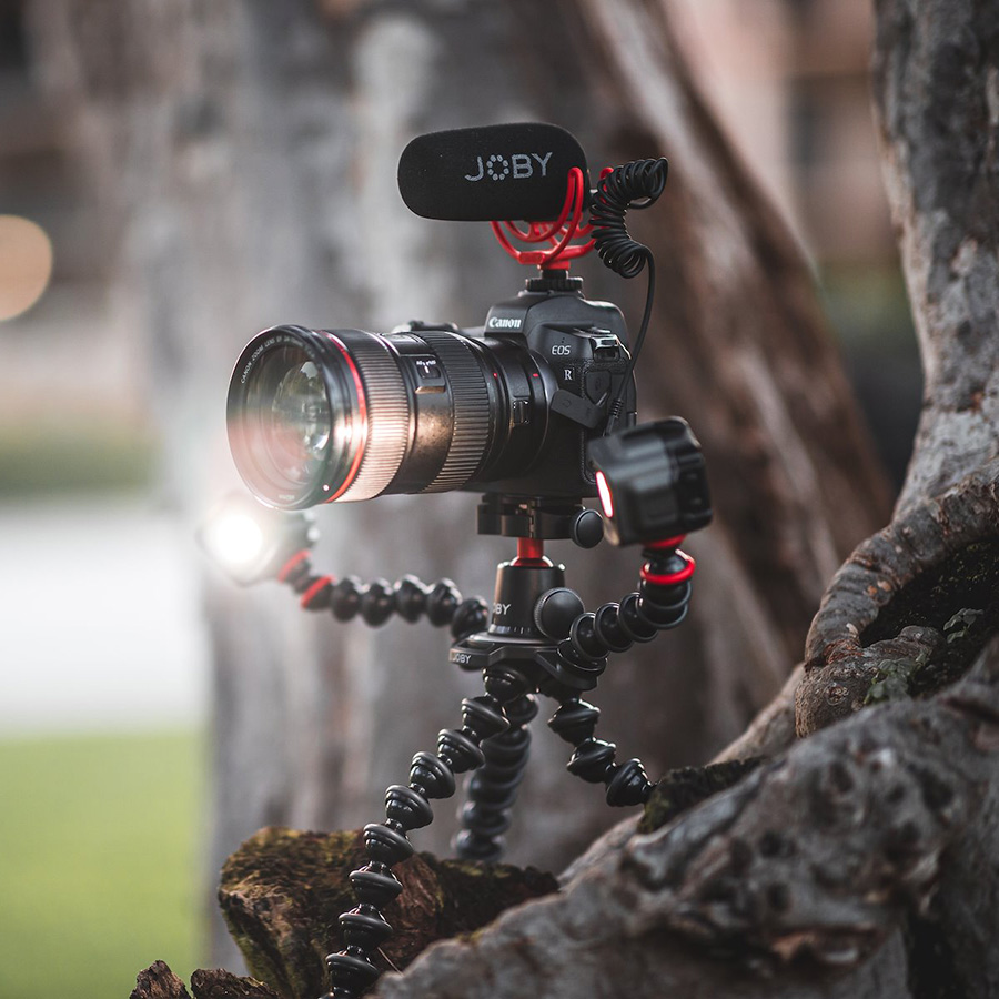 Das Licht für den nächsten Vlog direkt am Dabei haben