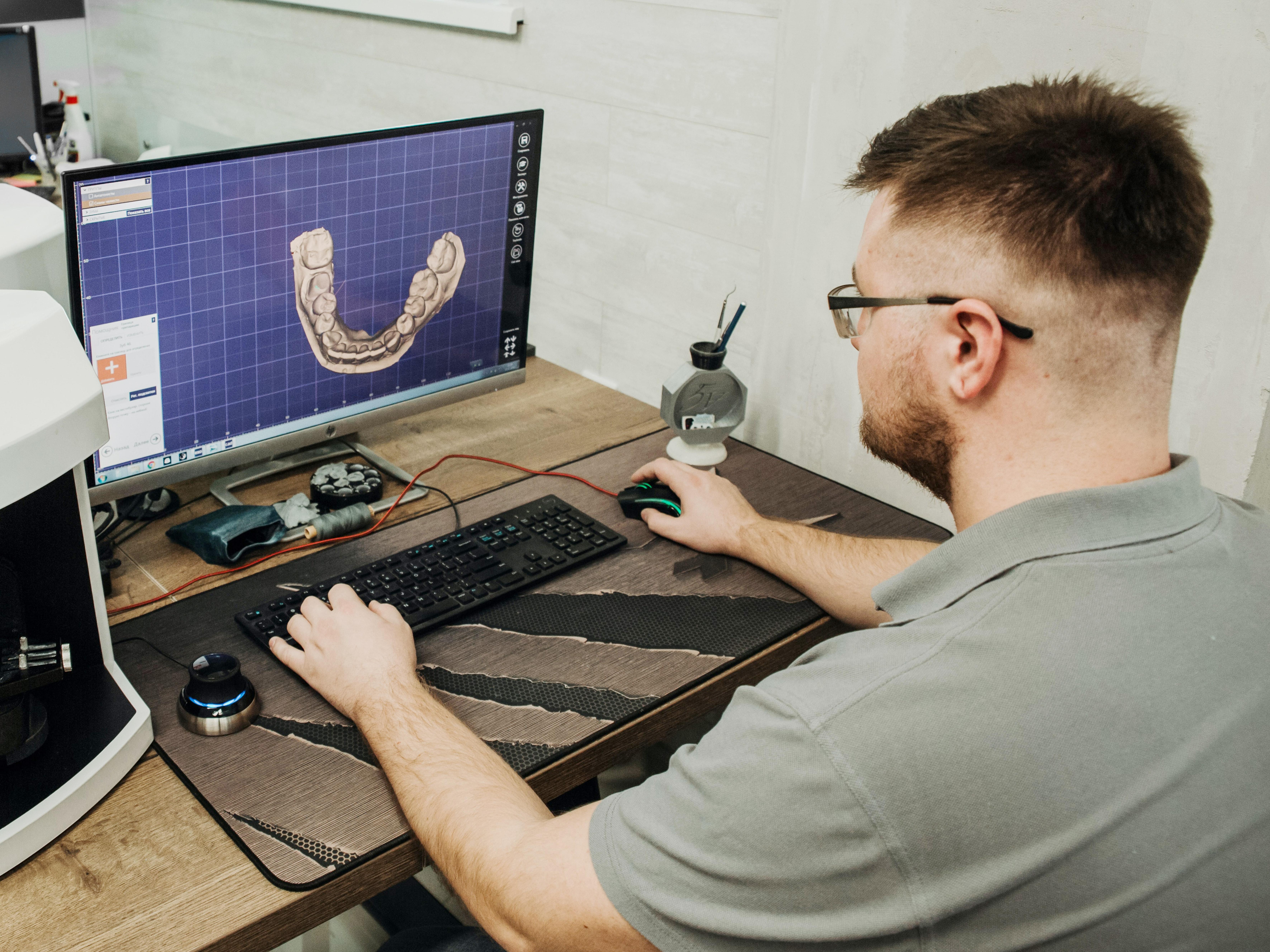 3d Scans von Zähnen für die Zahntechnik