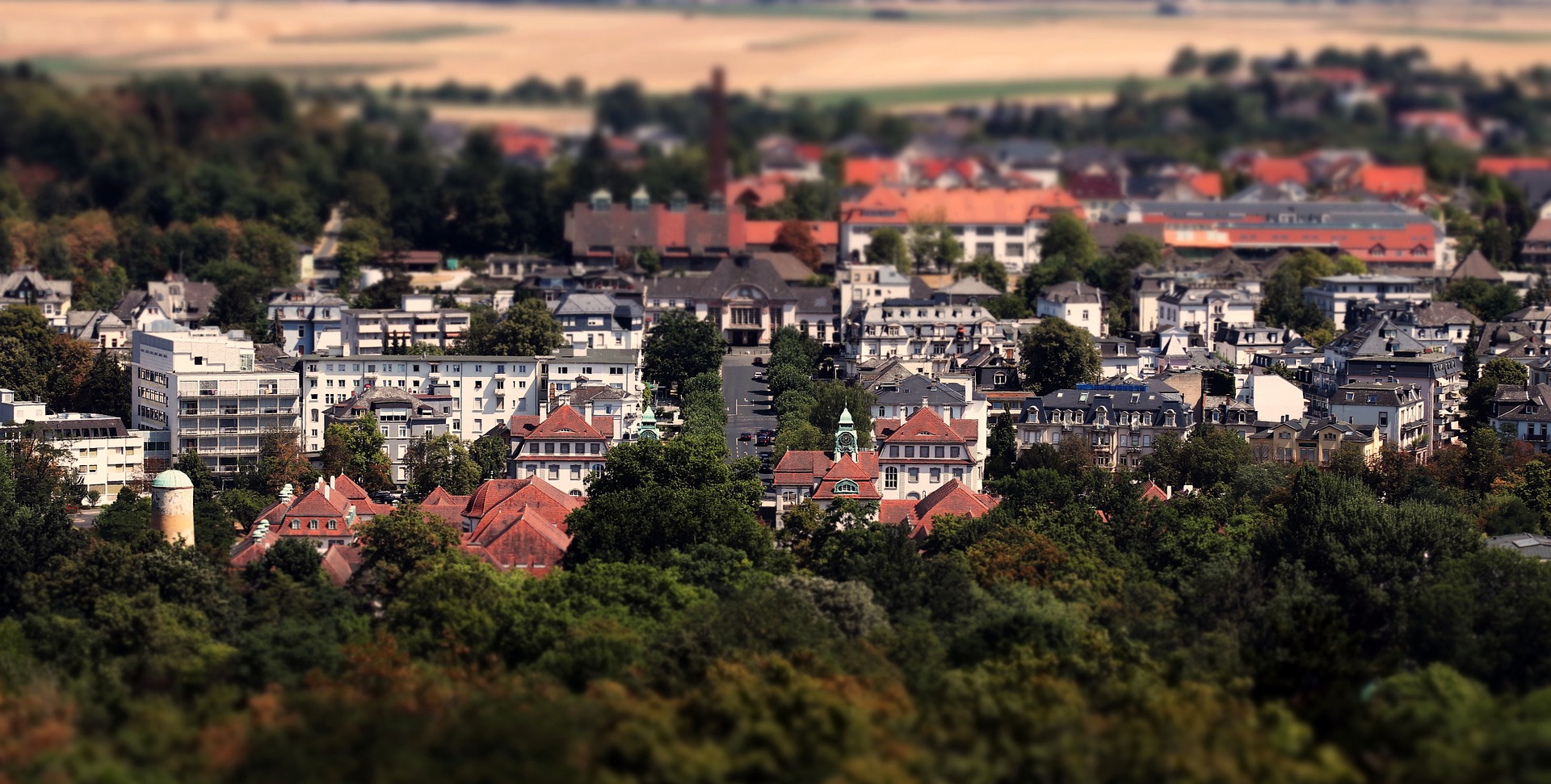 Miniatureffekt des Tilt Shift in der Praktischen Anwendung