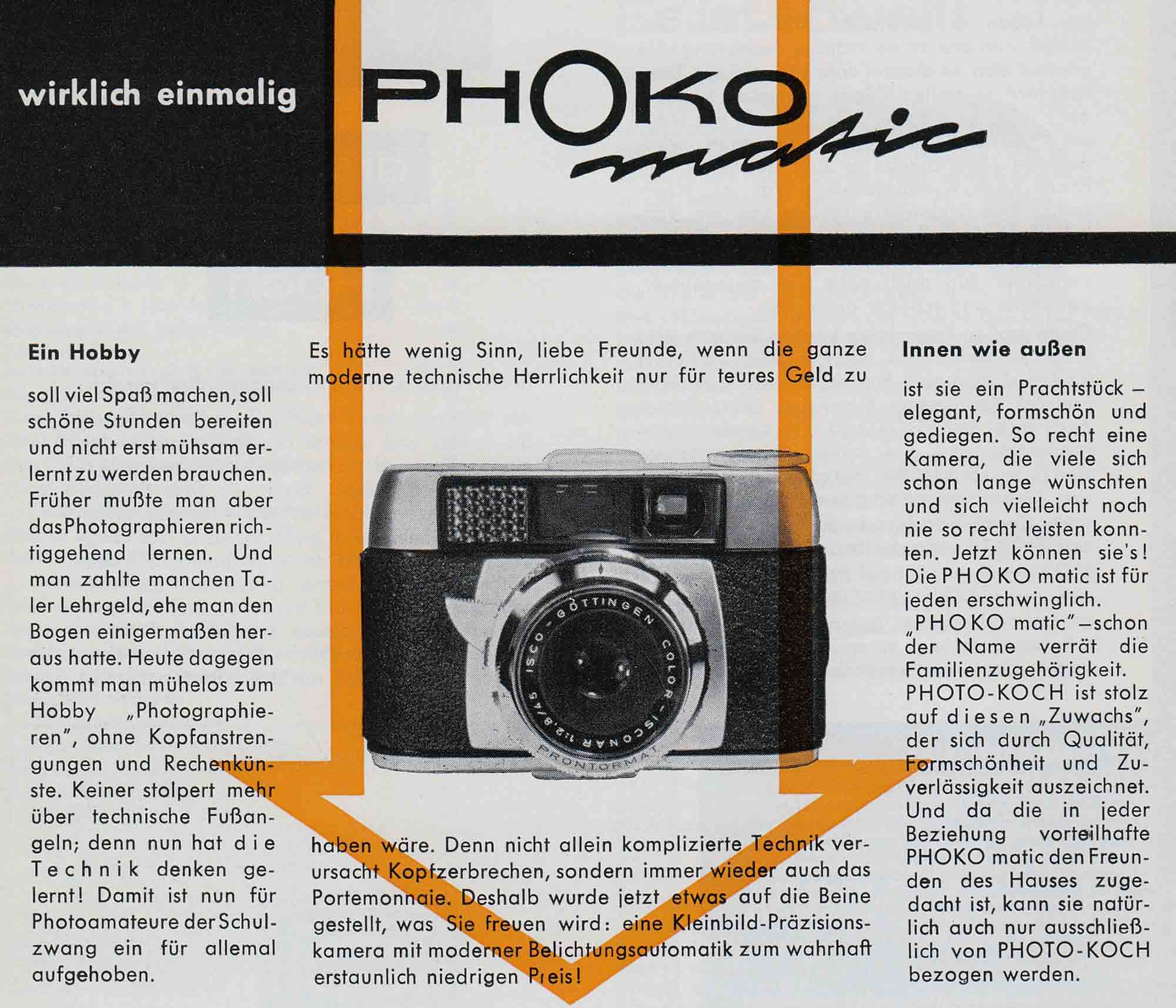 Werbeanzeige - Photo Koch