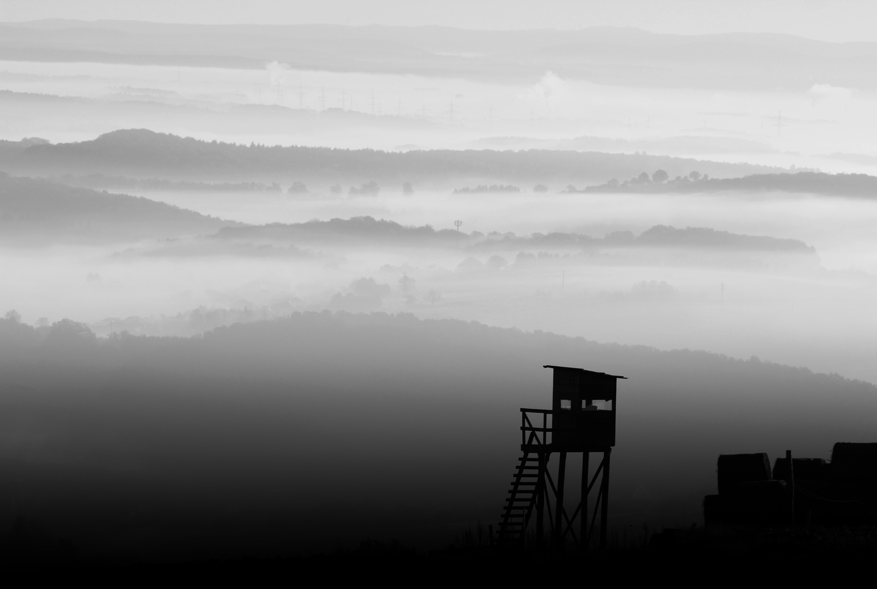 hoher Kontrast in Landschaft