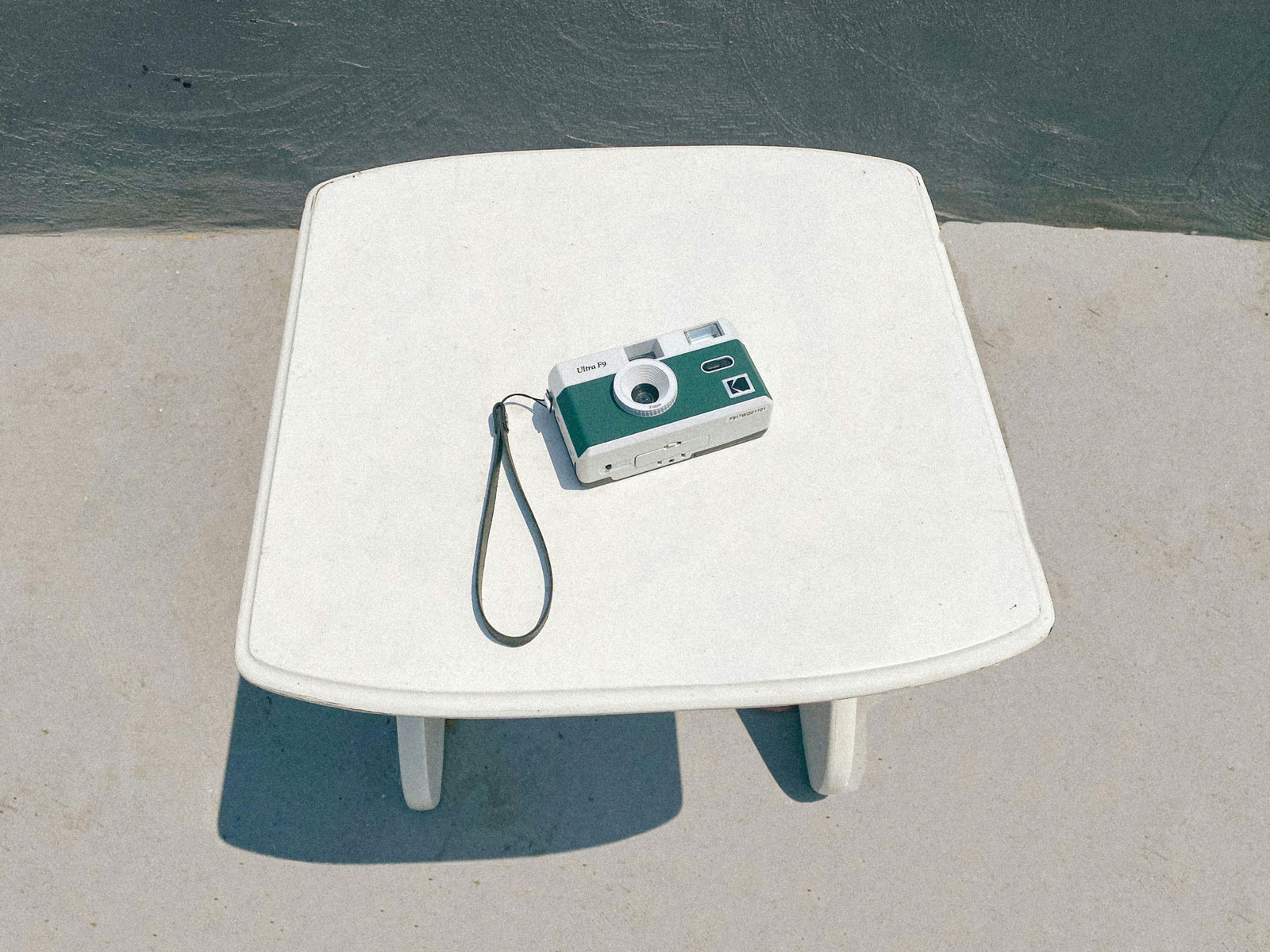 Die Nostalgie einer kleinen grünen Kamera