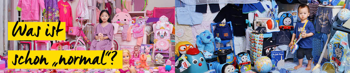 pinkes M&auml;dchen, blauer Junge