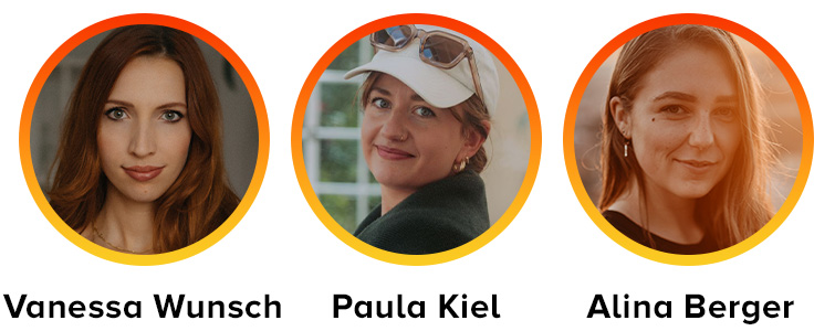 Profilbild Vanessa Wunsch, Paula Kiel, Alina Berger