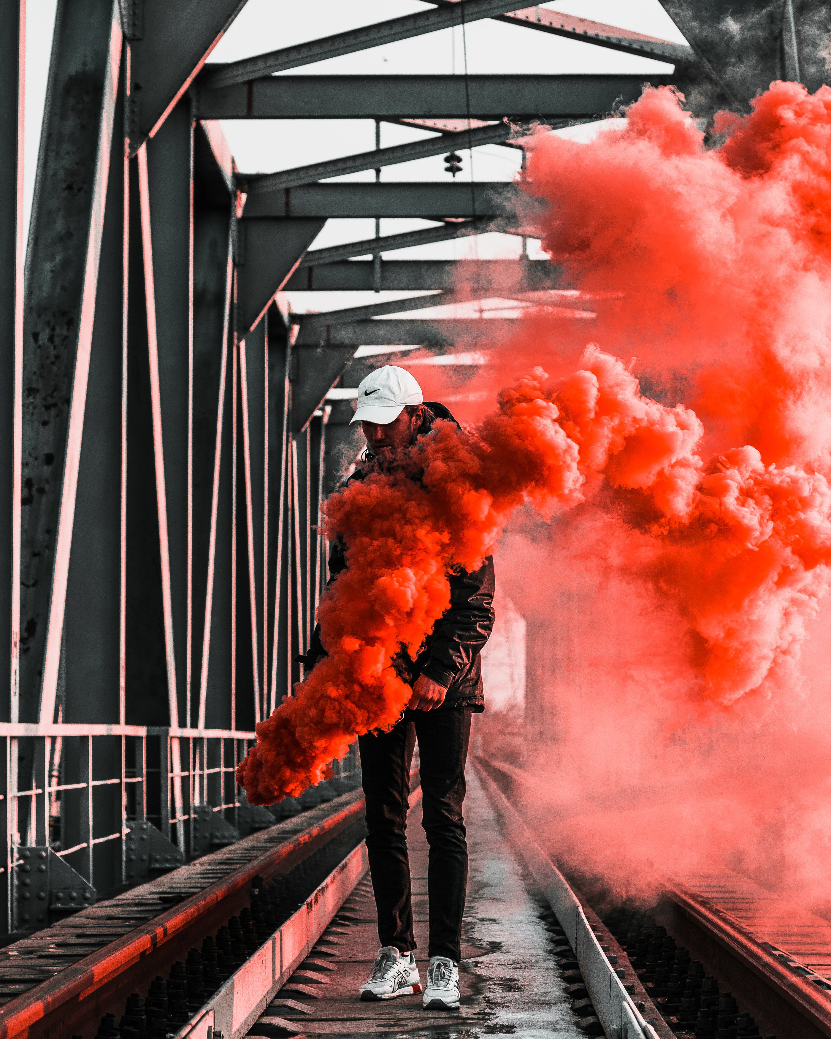 Rauchfackel Anwendungsbeispiel im Portrait 