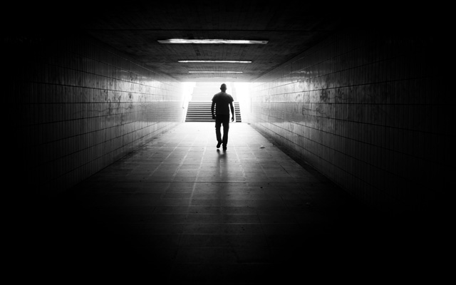 Licht am Ende des Tunnels, Köln von Thomas Leuthard