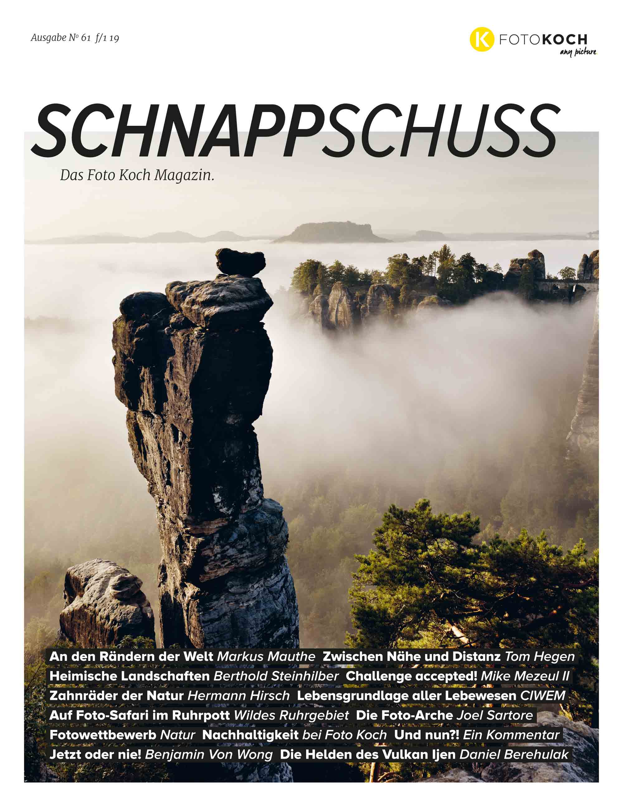 Cover Schnappschuss Fotomagazin Nr. 61 - Natur