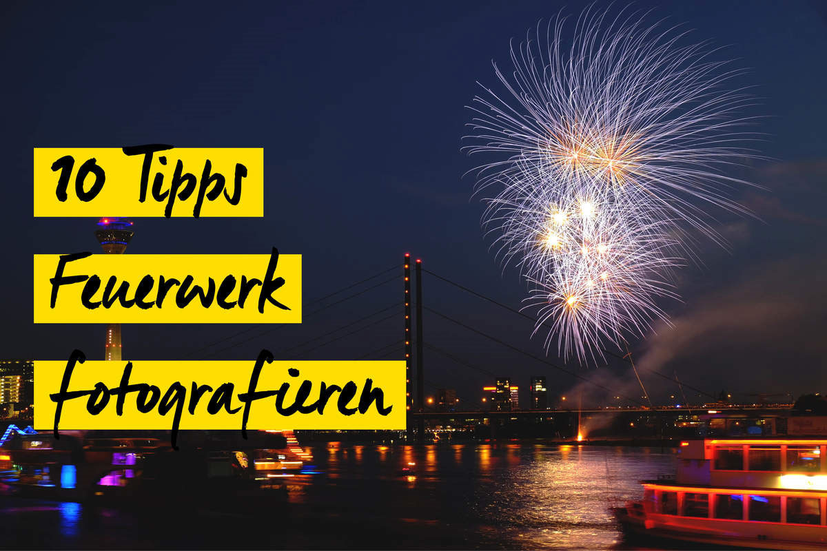 Feuerwerk über Stadt