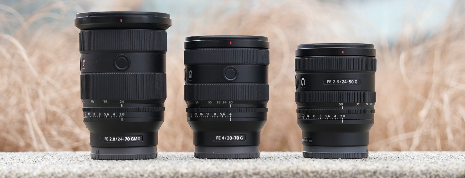 Sony 24-50mm, 20-70mm und 24-70mm GM II