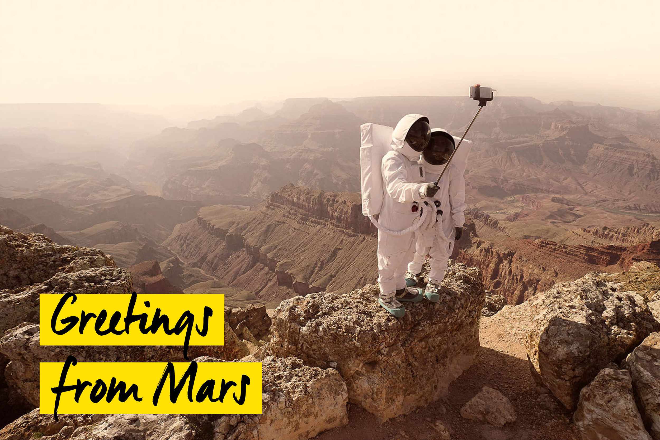 Astronauten auf dem Mars