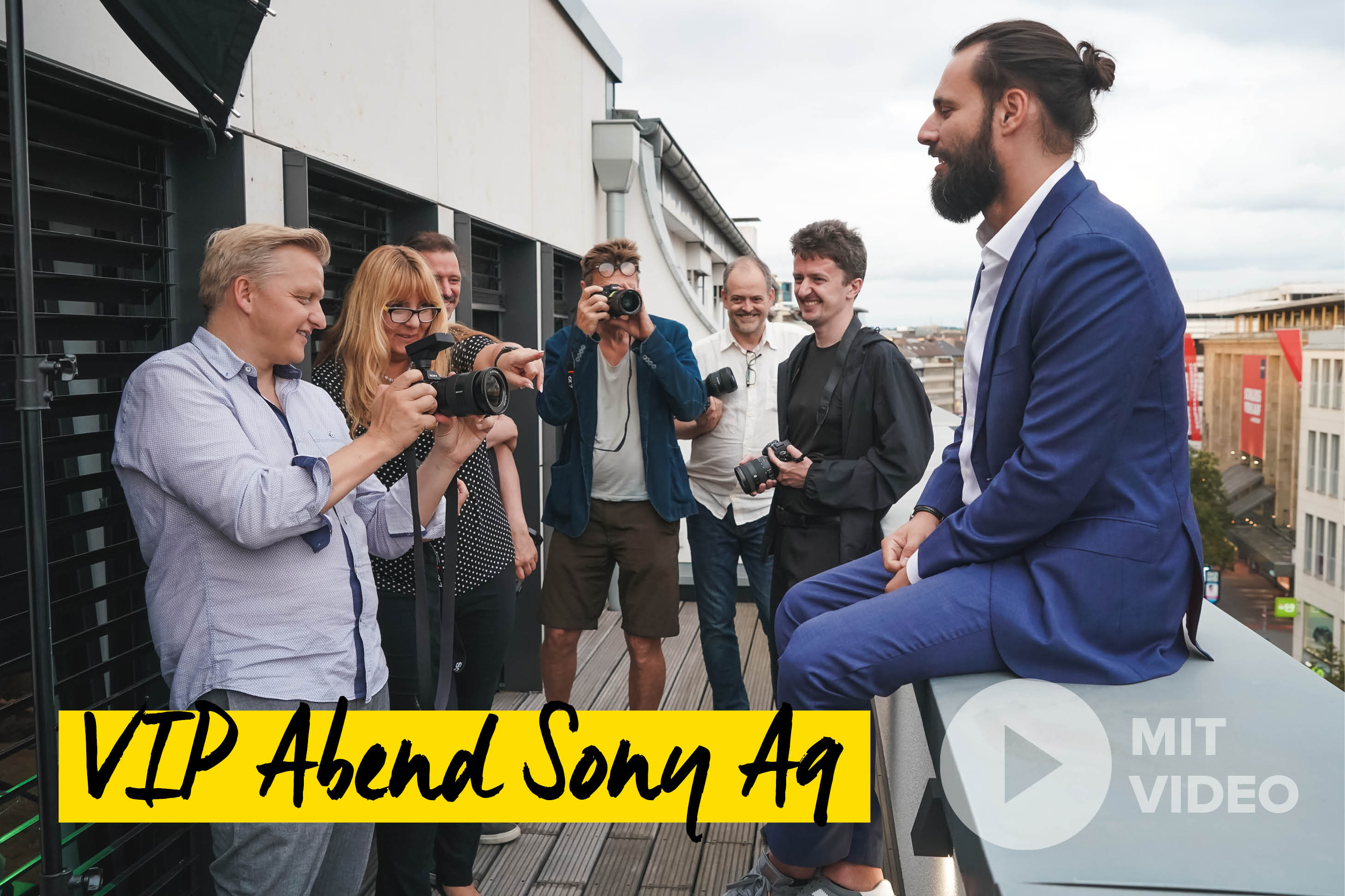 Fotoshooting auf der Dachterasse
