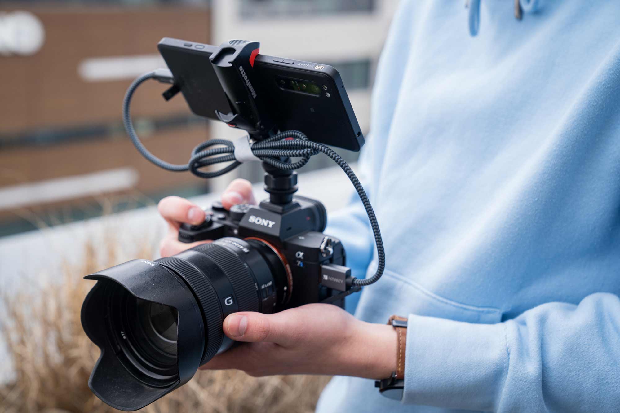 Sony Xperia Pro mit Sony Alpha 7SIII