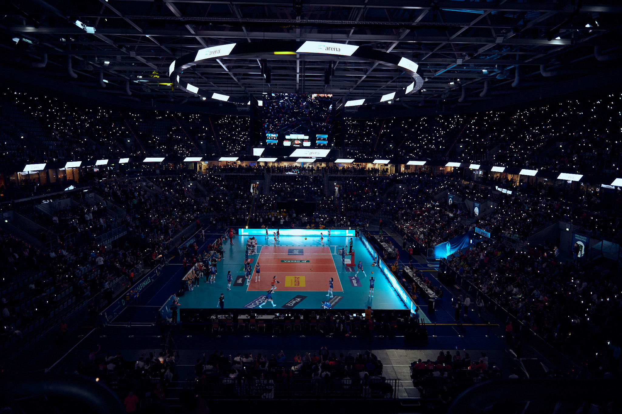 Der richtige Standort für die Volleyballfotografie