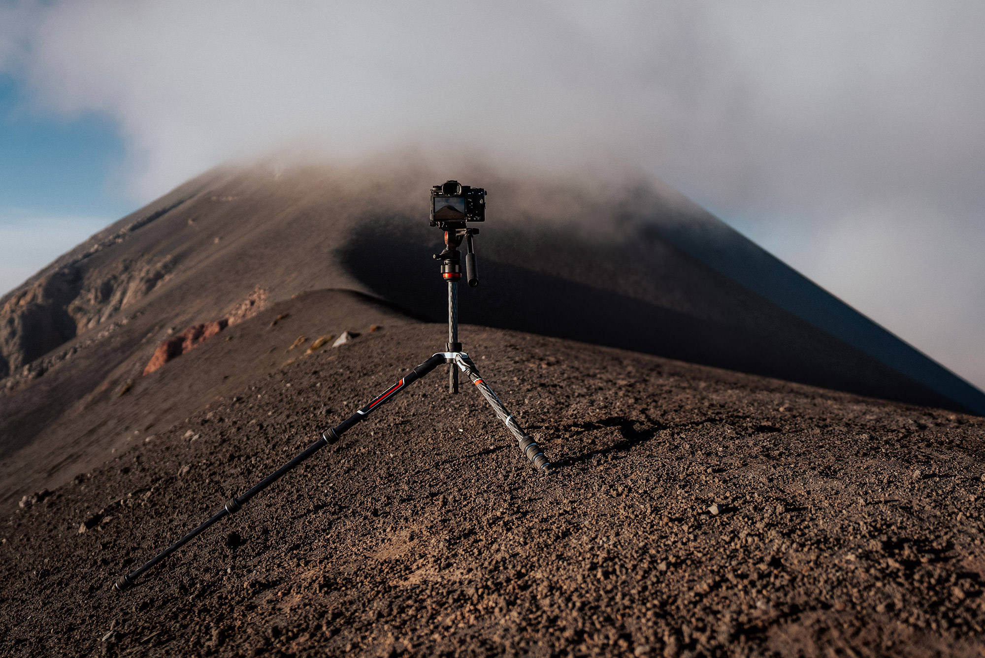 Sehr kompaktes Stativ für die Touren unterwegs