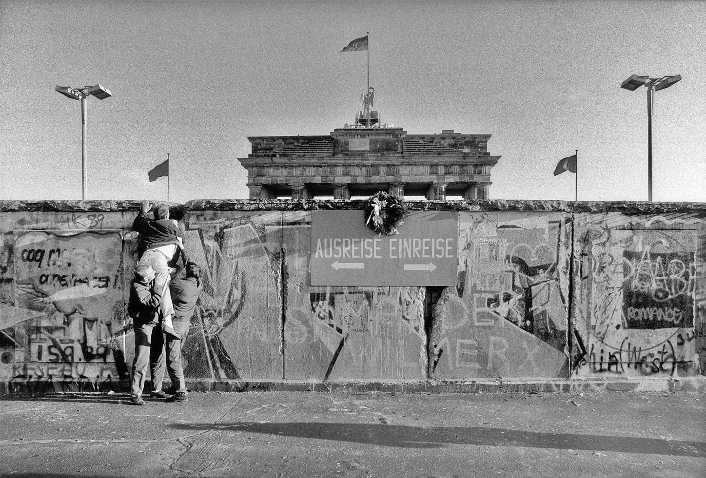 Berliner Mauer vor Brandenburger Tor