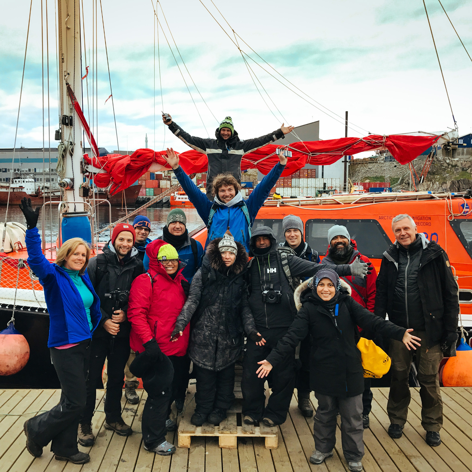 Grönland Team Making Of BTS Eisberg