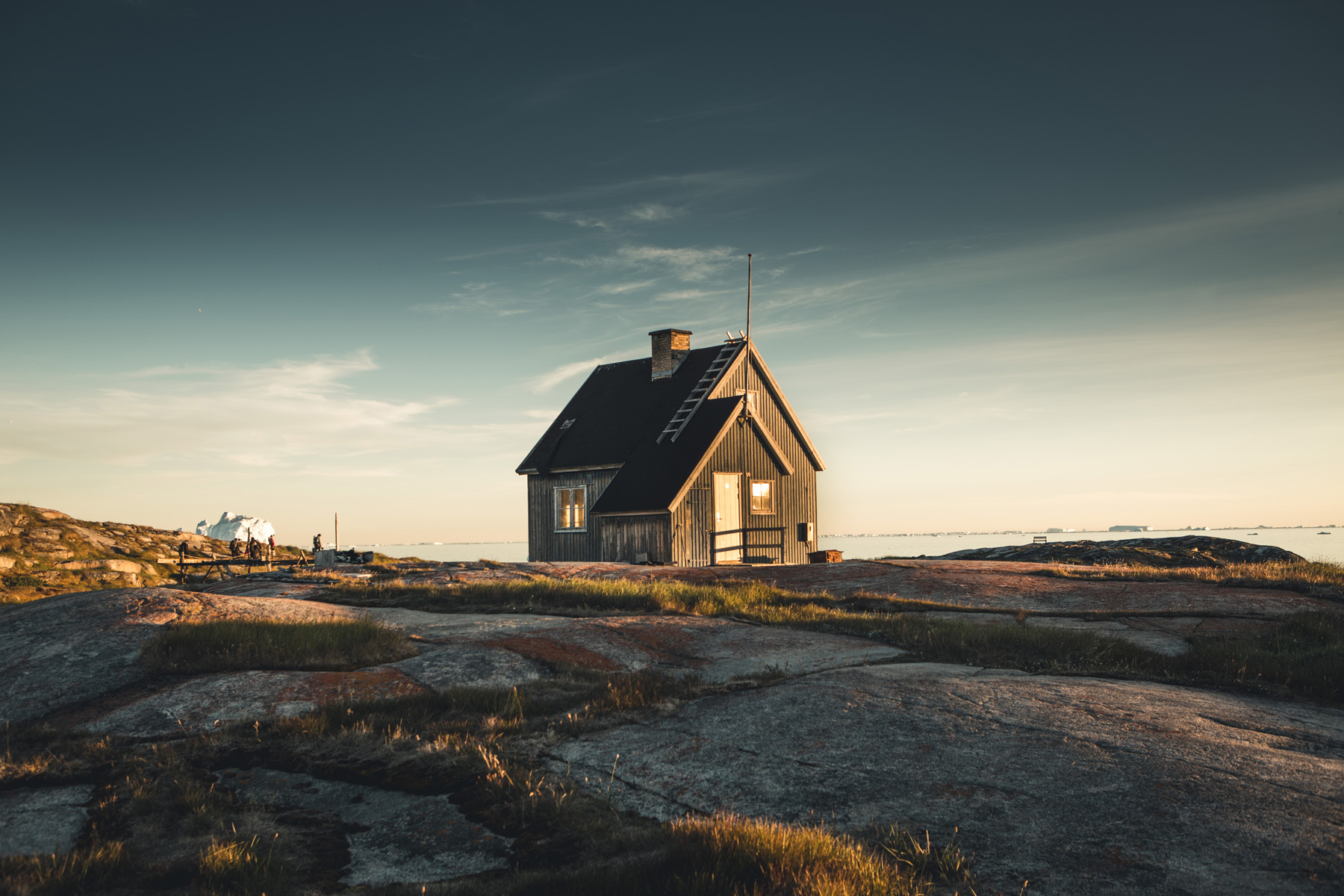 Grönland Einsames Haus