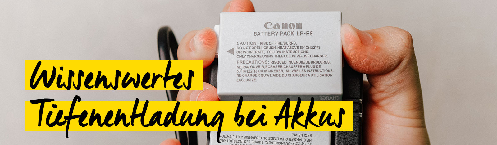 Tiefenentladung bei Akkus in Kameras, Drohnen und Blitzen