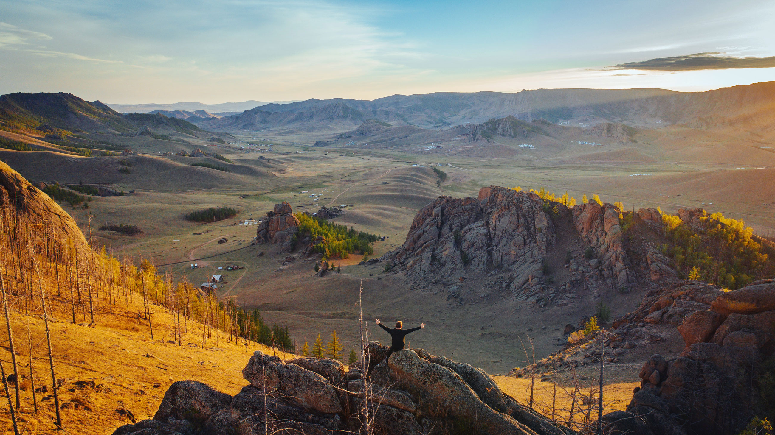 Transsibirische Eisenbahn Freiheit Berge