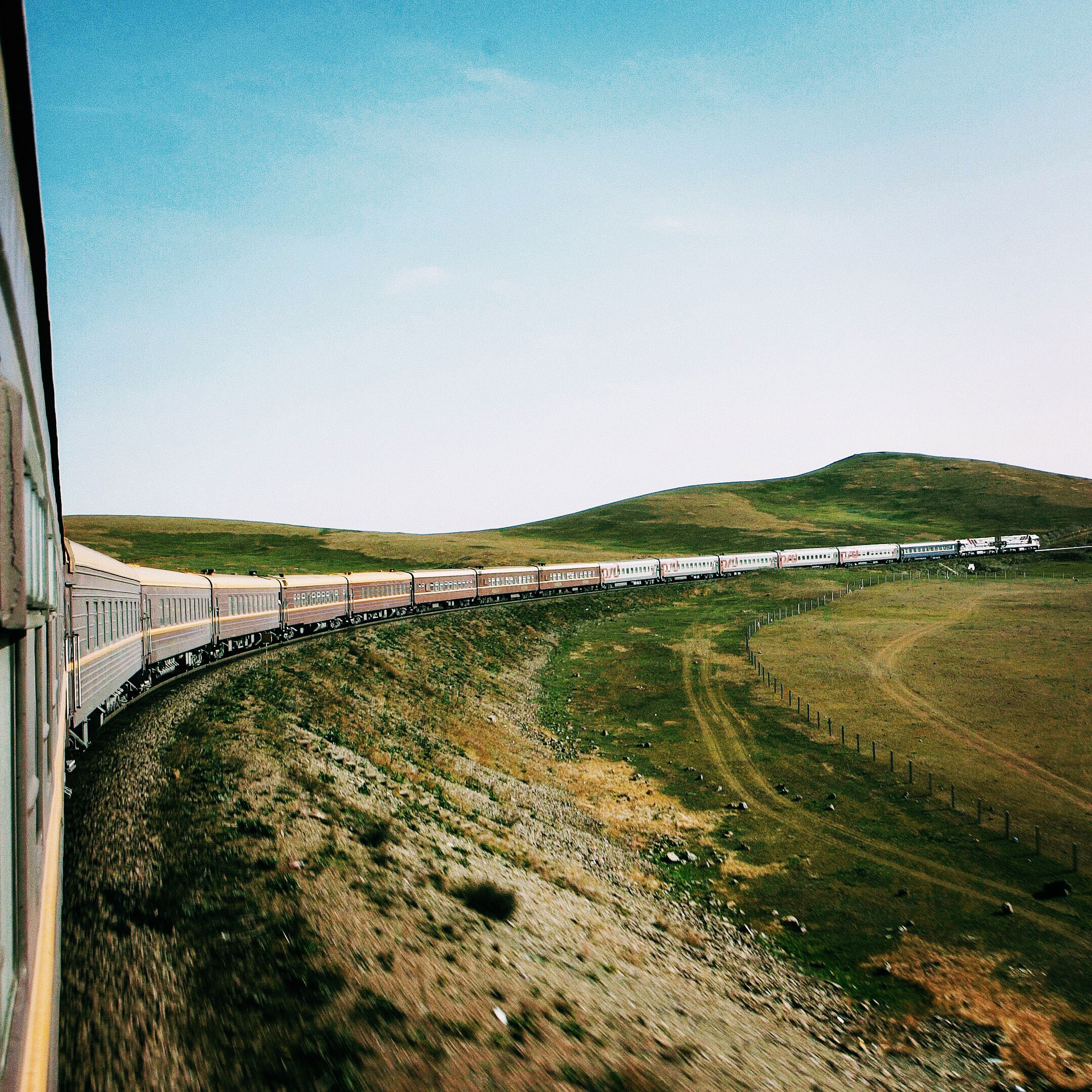 Transsibirische Eisenbahn Landschaft