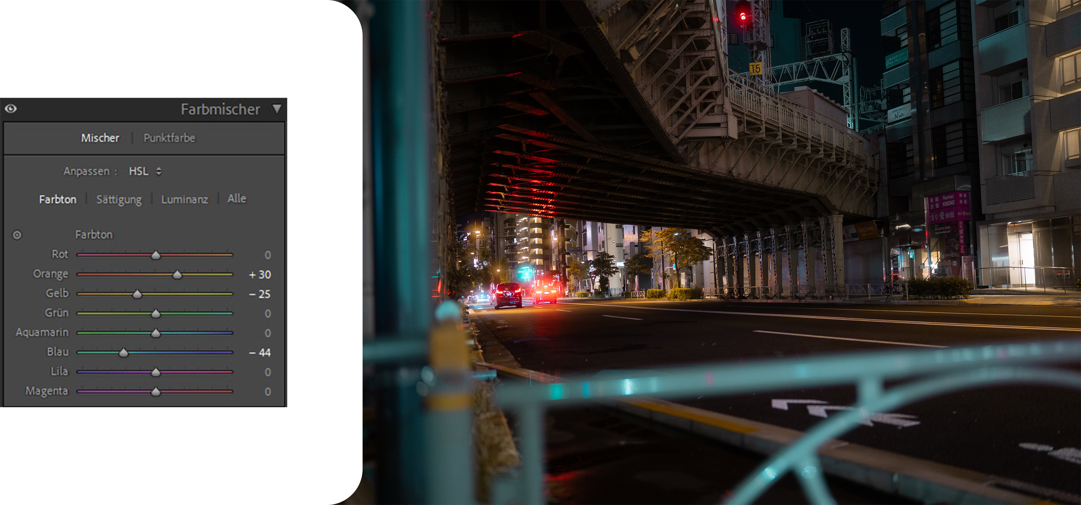 Tutorial 1 - Entwicklung am Farbmischer