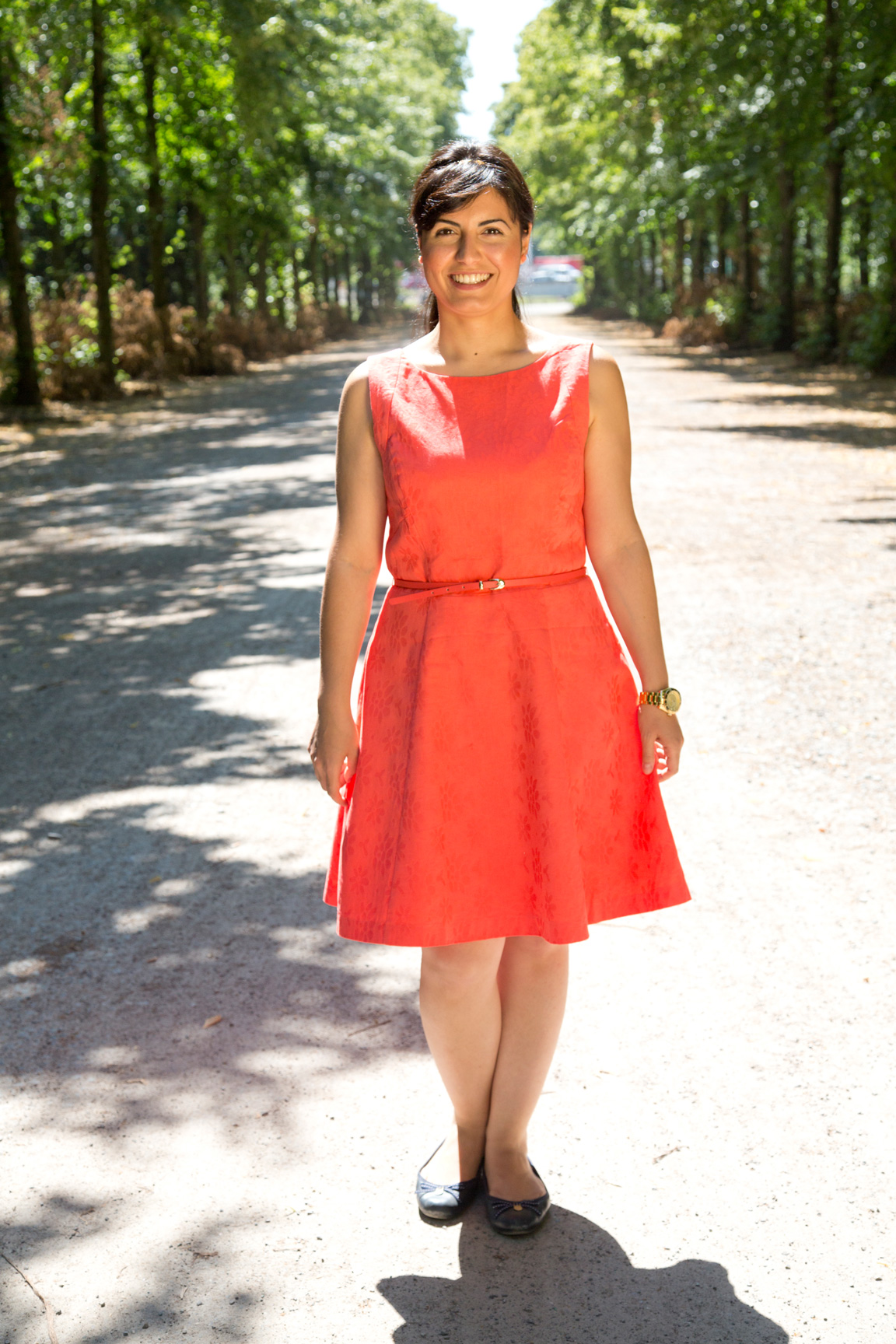 Mit Reflektoren aufgehellt