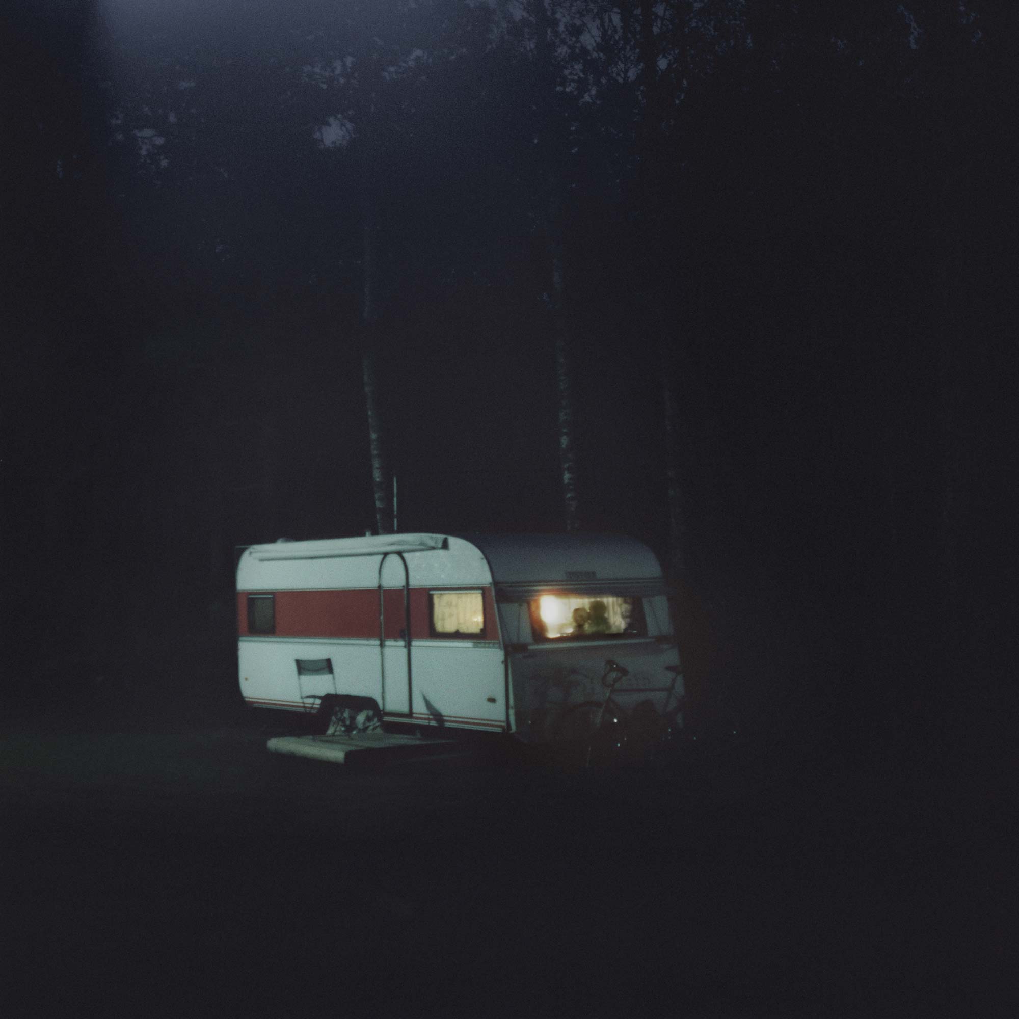 Wohnwagen unsichtbarer Moment